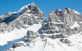Картинка гора, снег, вершина