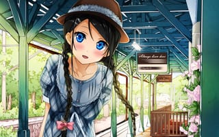 Картинка kantoku, девочка, голубоглазая