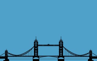 Картинка мост, лондон, графика