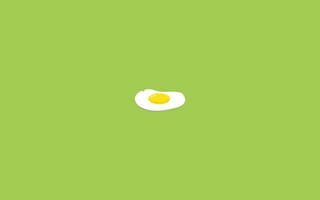 Обои яичница, минимализм, еда