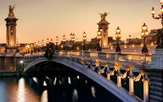 Картинка франция, париж, мост александра