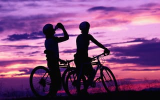 Картинка велосипедисты, отдых, спорт