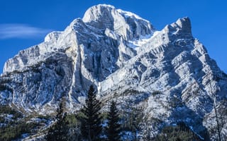 Картинка гора, рельеф, снег