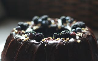 Картинка торт, шоколад, ягоды