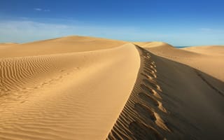 Обои пустыня, песок, небо