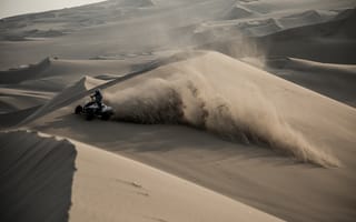 Картинка квадроцикл, пустыня, пески