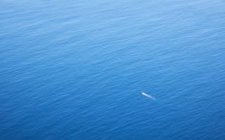 Картинка лодка, море, вид сверху