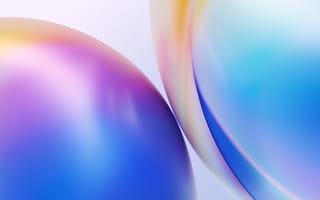 Картинка ванплюс 8 про, запас, сферические шары, белый, градиенты, 2020, красочный