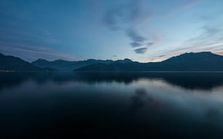 Картинка пейзаж, утро, Швейцария, горы, спокойствие, 8k, рассвет, 5к, река