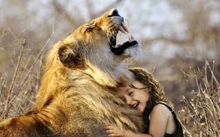 Картинка лев, милашка, восхитительный, смеющийся, дикий, милый ребенок, ревущий