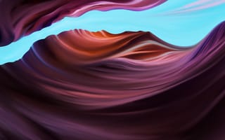 Картинка каньон антилопы, красочный, 5к, произведение искусства