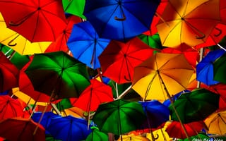 Картинка зонтики, красочный, 8k, шаблон, 5к, над головой, артистичность, многоцветный, яркий