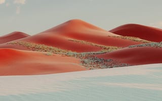 Картинка песчаные дюны, пустыня, поверхность майкрософт, окна 10x, пейзаж, вечер