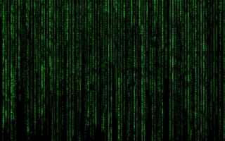 Картинка матрица, программа, хакер, черный, зеленый код, падение, случайные данные, вертикальный, иллюстрация данных