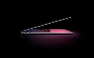 Картинка MacBook Air, 2020, яблоко событие, черный