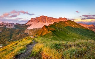Картинка ягглиш-горн, Швейцария, открытый, горный перевал, плато, 5к, сельская местность, голубое небо