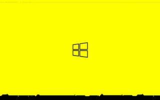 Картинка окна 10, киберпанк 2077, желтый, логотип окна