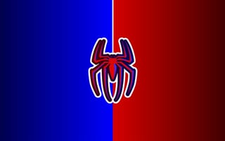 Картинка человек-паук, логотип, 12к, минимальное искусство, 8k, супергерои чуда, 5к, красный
