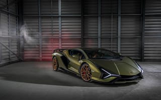 Картинка Lamborghini Sián FKP 37, 2021, 5к