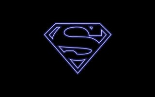Картинка супермен, логотип, супергерои постоянного тока, амолед