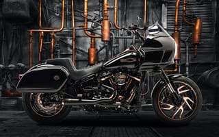 Картинка Harley-Davidson Sport Glide, битва королей, индивидуальный тюнинг, самогон