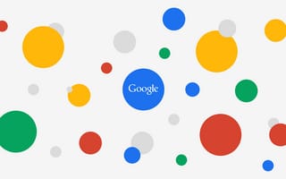 Картинка Google, круги, белый, 5к, красочный, многоцветный, 8k