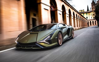 Картинка Lamborghini Sián FKP 37, Гибридные машины, спортивные автомобили, 2021