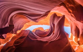 Картинка Нижний каньон антилопы, скальные образования, достопримечательность, Аризона, США, знаменитое место, 5к, 8k