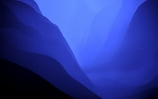 Картинка Макос Монтерей, запас, темный режим, 5к, слои, синий