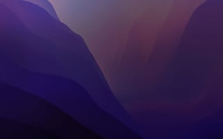 Картинка Макос Монтерей, запас, фиолетовый, слои, темный режим, 5к