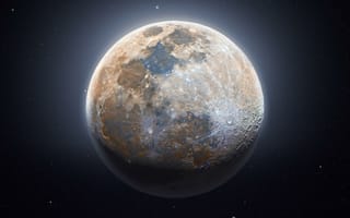 Картинка луна, астрофотография, 5к, 8k, состав, темный