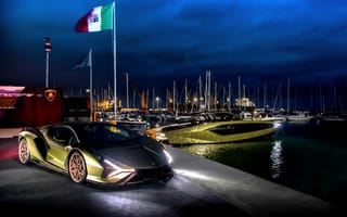 Картинка Lamborghini Sián FKP 37, текномар для ламборгини 63, роскошная яхта, моторная яхта, 5к, суперяхта, 2021