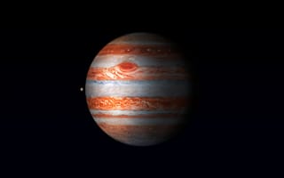 Картинка Юпитер, айпад про, черный, 5к, сетчатка, 8k, iOS, HDR, планета