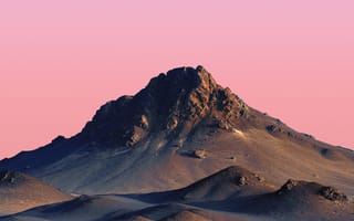 Картинка вершина горы, ми пэд 5 про, вечер, запас, пустыня, розовое небо, персик, горы, закат