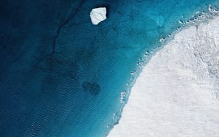 Картинка пляж, ми пэд 5 про, эстетический, фото с дрона, айсберг, с высоты птичьего полета, запас, зима, полярные регионы, берег моря