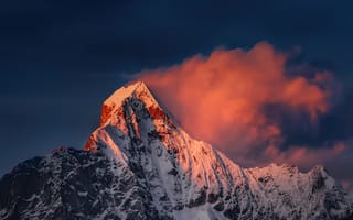 Картинка гора Сигунян, ми пэд 5 про, восход, запас, горы Цюнлай, вершина горы, утро