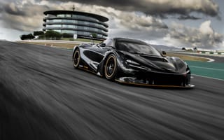 Картинка Макларен 720s gt3x, спортивные автомобили, черные автомобили, 5к, 2021, гоночная трасса
