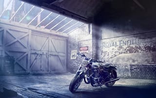 Картинка Роял Энфилд sg650 концепт, выставка мотоциклов Eicma, 2021