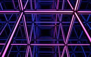 Картинка световое шоу, фиолетовый свет, шаблон, геометрический, иллюзия