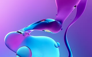 Картинка текучий, глянцевый, градиент, фиолетовый