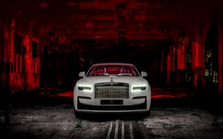 Картинка Rolls-Royce Black Badge Ghost, 2022, 5к