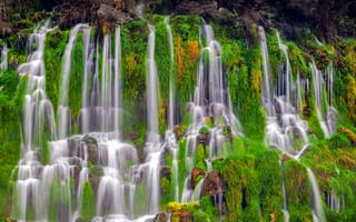 Картинка Долина Хагерман, Айдахо, 8k, Государственный парк тысячи источников, 5к, пейзаж, водопад, весна