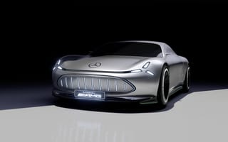 Картинка концепт mercedes-benz Vision AMG, электромобили, 5к, темный, 2022