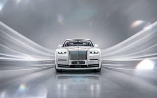 Картинка роллс-ройс фантом ewb платино, роскошные автомобили, 2022, белый, дорогие машины, 5к