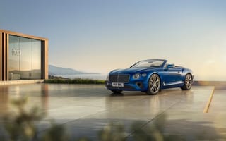 Картинка Bentley Continental gt azure кабриолет, 2022, 8k, 5к