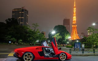 Картинка ламборджини счетчик lpi 800-4, Токийская башня, 2022, Япония