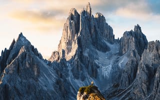 Картинка Кадини ди Мизурина, доломитовые горы, Италия, смотровая площадка, запас, один, моторола край 30 нео, живописный