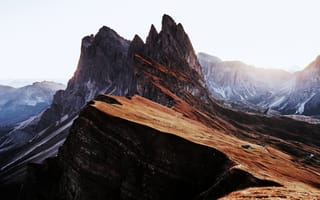 Картинка природный парк пуэц одле, природный заповедник, пейзаж, доломитовые горы, 5к, природный парк Пуэц-Гайслер, Италия