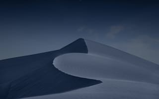 Картинка аравийская пустыня, ночь, Дубай, песчаные дюны, ночное небо, оаэ, 5к