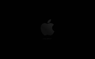 Картинка яблоко логотип, думать по-другому, темный, минимальный логотип, 5к